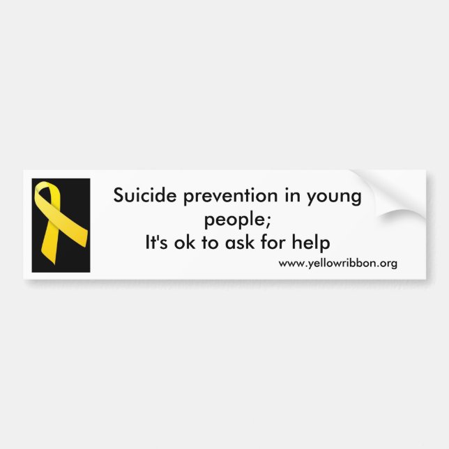 Pegatina Para Coche Prevención del suicidio (Frente)