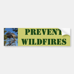 PEGATINA PARA COCHE PREVENGA LOS INCENDIOS FUERA DE CONTROL