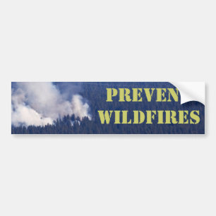 PEGATINA PARA COCHE PREVENGA LOS INCENDIOS FUERA DE CONTROL