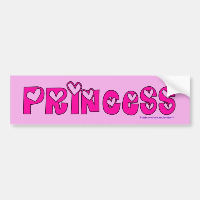 Pegatina Para Coche Princesa (Frente)