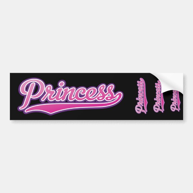 Pegatina Para Coche Princesa (Frente)