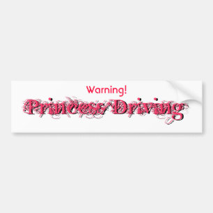 Pegatina Para Coche Princesa amonestadora Driving