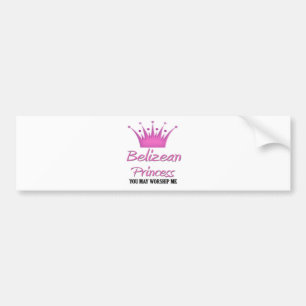 Pegatina Para Coche Princesa beliceña