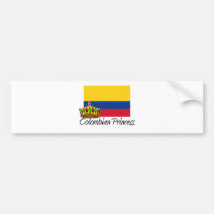 Pegatina Para Coche Princesa colombiana
