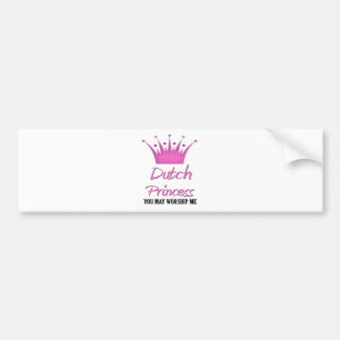 Pegatina Para Coche Princesa de Antillian del holandés