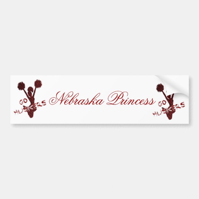 Pegatina Para Coche Princesa de Nebraska (Frente)