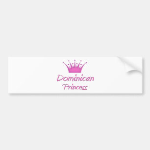 Pegatina Para Coche Princesa dominicana