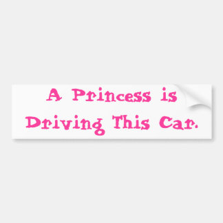 Pegatina Para Coche Princesa Driving