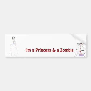 Pegatina Para Coche Princesa el zombi el segundo