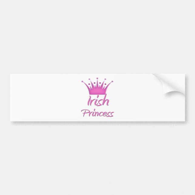 Pegatina Para Coche Princesa irlandesa (Frente)