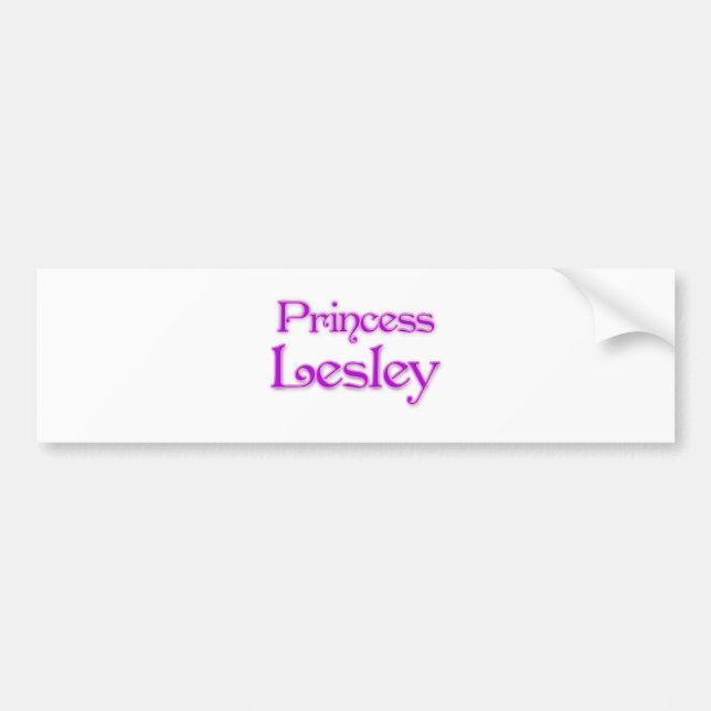 Pegatina Para Coche Princesa Lesley (Frente)