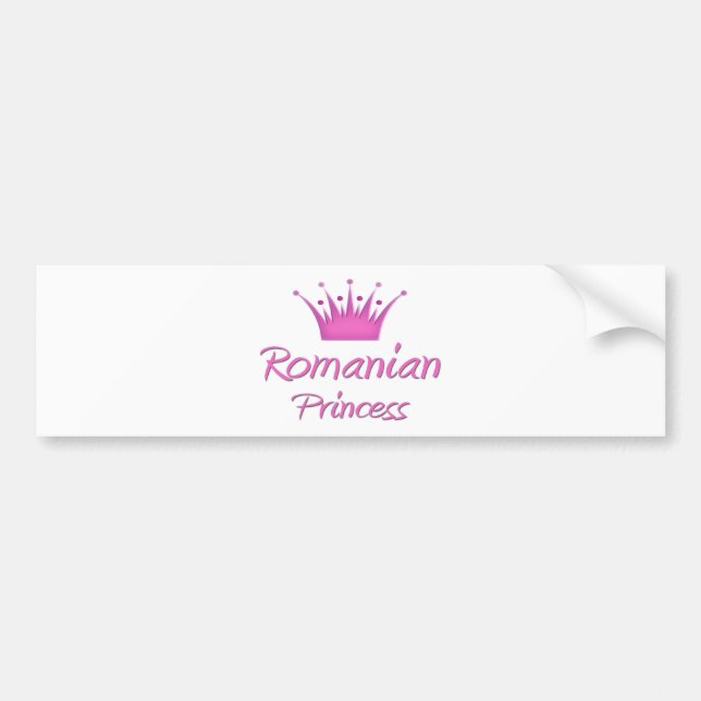 Pegatina Para Coche Princesa rumana (Frente)