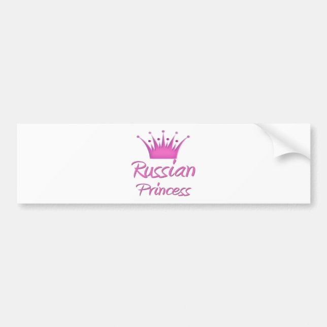 Pegatina Para Coche Princesa rusa (Frente)