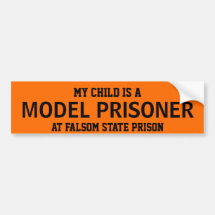 Pegatina Para Coche "Prisionero modelo" personalizable