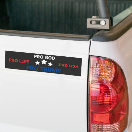 Pegatina Para Coche Pro God Pro Life Pro Usa Pro Trump