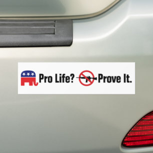 Pegatina Para Coche ¿Pro Vida? Demuéstrelo - Prohibir las Armas de Asa