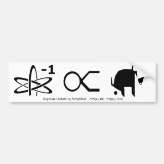 Pegatina Para Coche Probabilidad Bayesian simplificada
