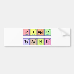 Pegatina Para Coche Profesor de ciencias