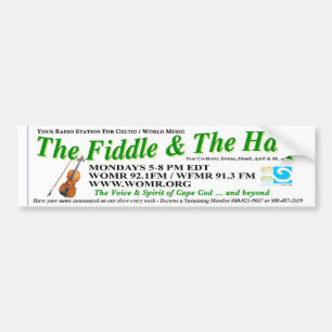 Pegatina Para Coche Programa de radio mundial/celta de WOMR