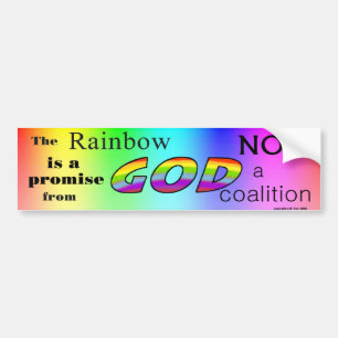 Pegatina Para Coche Promesa del arco iris de dios