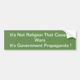 Pegatina Para Coche Propaganda gubernamental vs religión