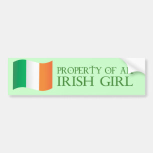 Pegatina Para Coche Propiedad de un chica irlandés