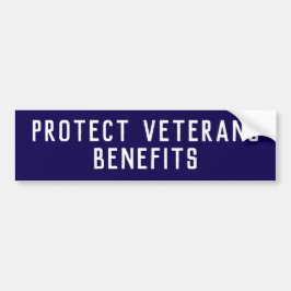 Pegatina Para Coche Protect Veterans Benefits Political 
