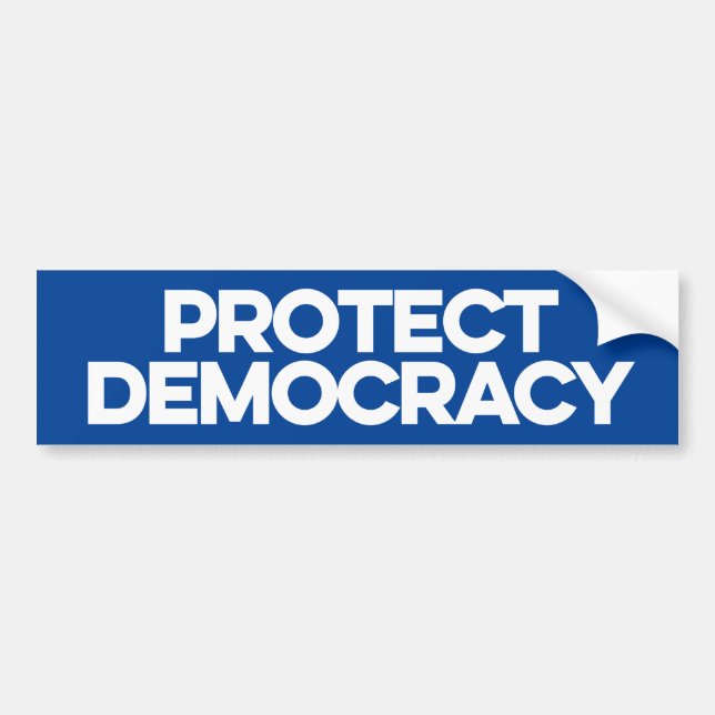 Pegatina Para Coche Proteger la democracia (Frente)