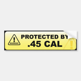 Pegatina Para Coche Protegido .45 caloría