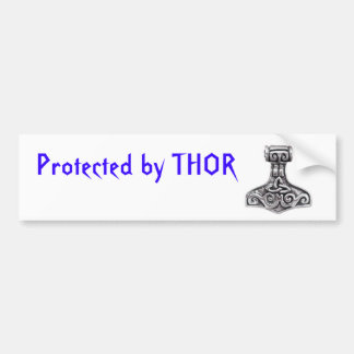 Pegatina Para Coche Protegido por Thor