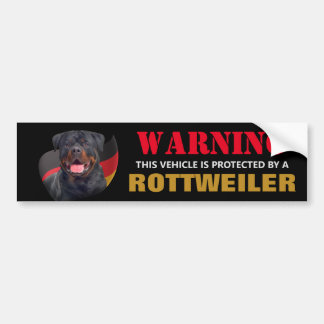 Pegatina Para Coche Protegido por un Rottweiler