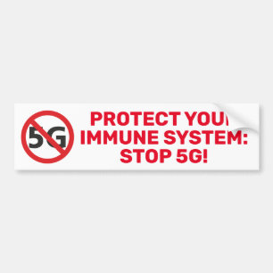 Pegatina Para Coche Proteja su sistema inmune, pare 5G