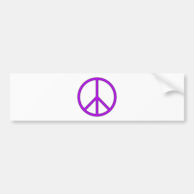 Pegatina Para Coche Protesta anti de la guerra del Hippie del amor del (Frente)