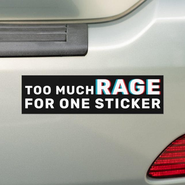 Pegatina Para Coche Protesta Too Much Rage No Kings 2025  (en coche)