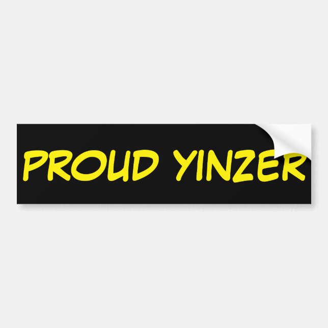 PEGATINA PARA COCHE PROUD YINZER (Frente)