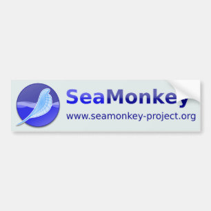 Pegatina Para Coche Proyecto de SeaMonkey - logotipo horizontal