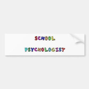 PEGATINA PARA COCHE PSICÓLOGO DE LA ESCUELA