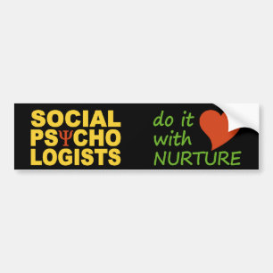 Pegatina Para Coche Psicólogos sociales chisporroteadores