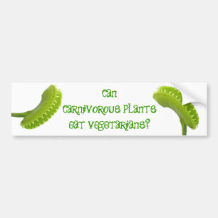 Pegatina Para Coche ¿Pueden las Plantas Carnívoras Comer Vegetarianos?