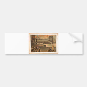 Pegatina Para Coche Puente 1883 de Brooklyn de las virutas para