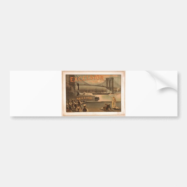 Pegatina Para Coche Puente 1883 de Brooklyn de las virutas para (Frente)