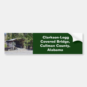 Pegatina Para Coche Puente cubierto Clarkson Alabama