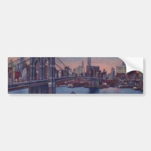 Pegatina Para Coche Puente de Brooklyn antiguo
