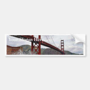 Pegatina Para Coche Puente Golden Gate en San Francisco visto de
