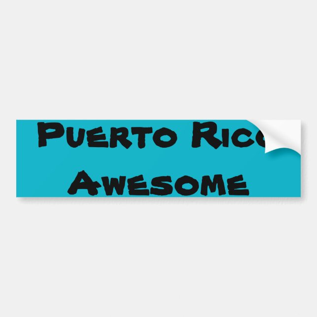 Pegatina Para Coche Puerto Rico: Impresionante cita (Frente)