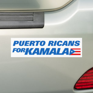 Pegatina Para Coche Puertorriqueños por Kamala Harris 2024