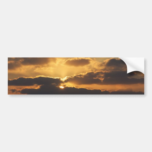 Pegatina Para Coche Puesta de sol (Frente)