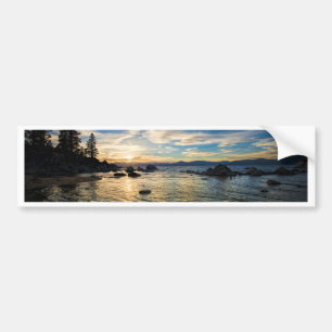 Pegatina Para Coche Puesta del sol del lago Tahoe