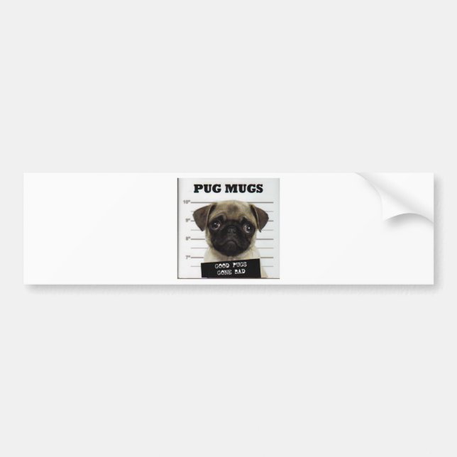Pegatina Para Coche pug_5 (Frente)