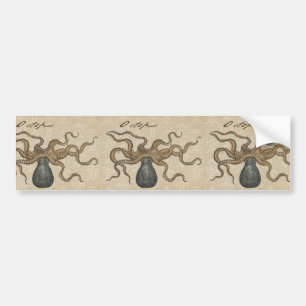 Pegatina Para Coche Pulpo Kraken Antiguo Marino Vida Silvestre Costera